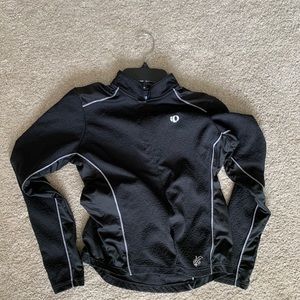 Black quarter zip pull over
